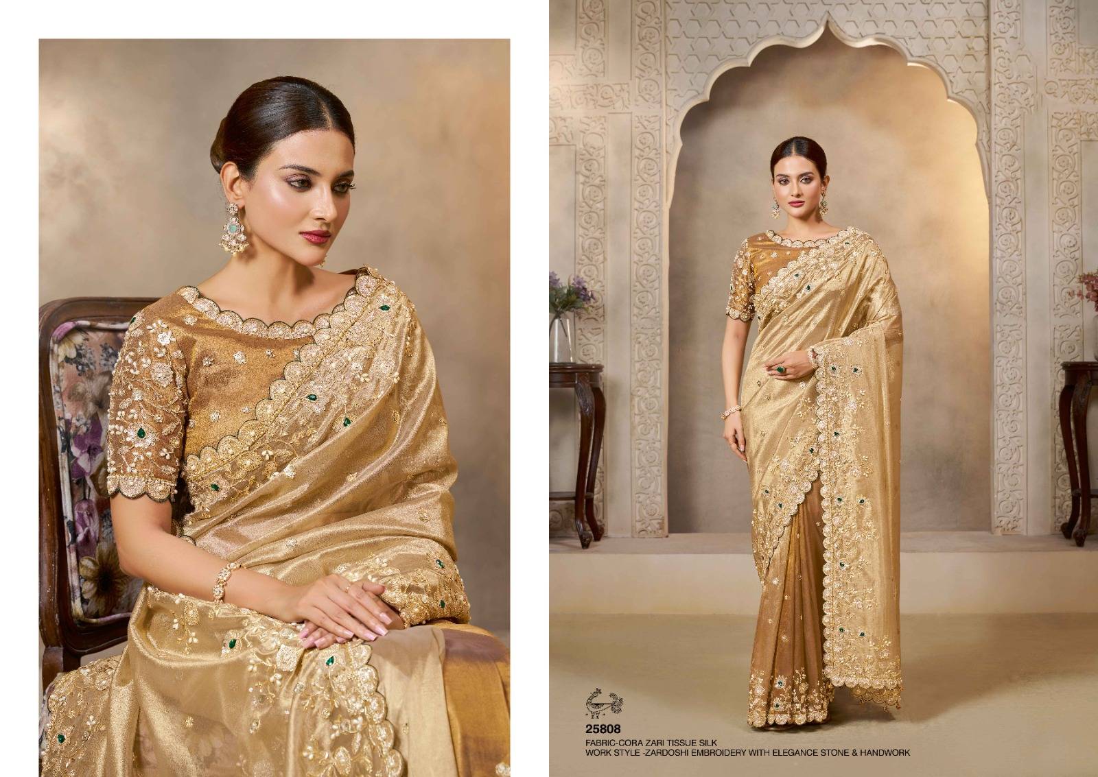RIWAHYAT By Mahotsav Creation 25808 To 25825 Series Indian Traditional Wear Collection Beautiful Stylish Fancy Colorful Party Wear & Occasional Wear Pure Banarasi Silk Sarees At Wholesale Price  
